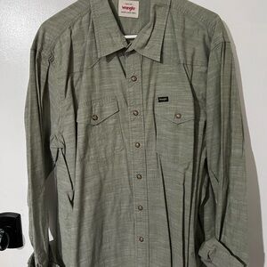 Wrangler Olive Casual Shirt